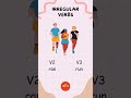 Irregular Verbs #part1 #belajarbahasainggris
