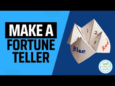 Video: How To Make A Fortune Teller Out Of Paper