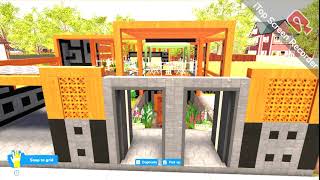 Made With House Flipper 2 - Underground Home 1Blk Advanced Terase Design 10X17M Back Garden