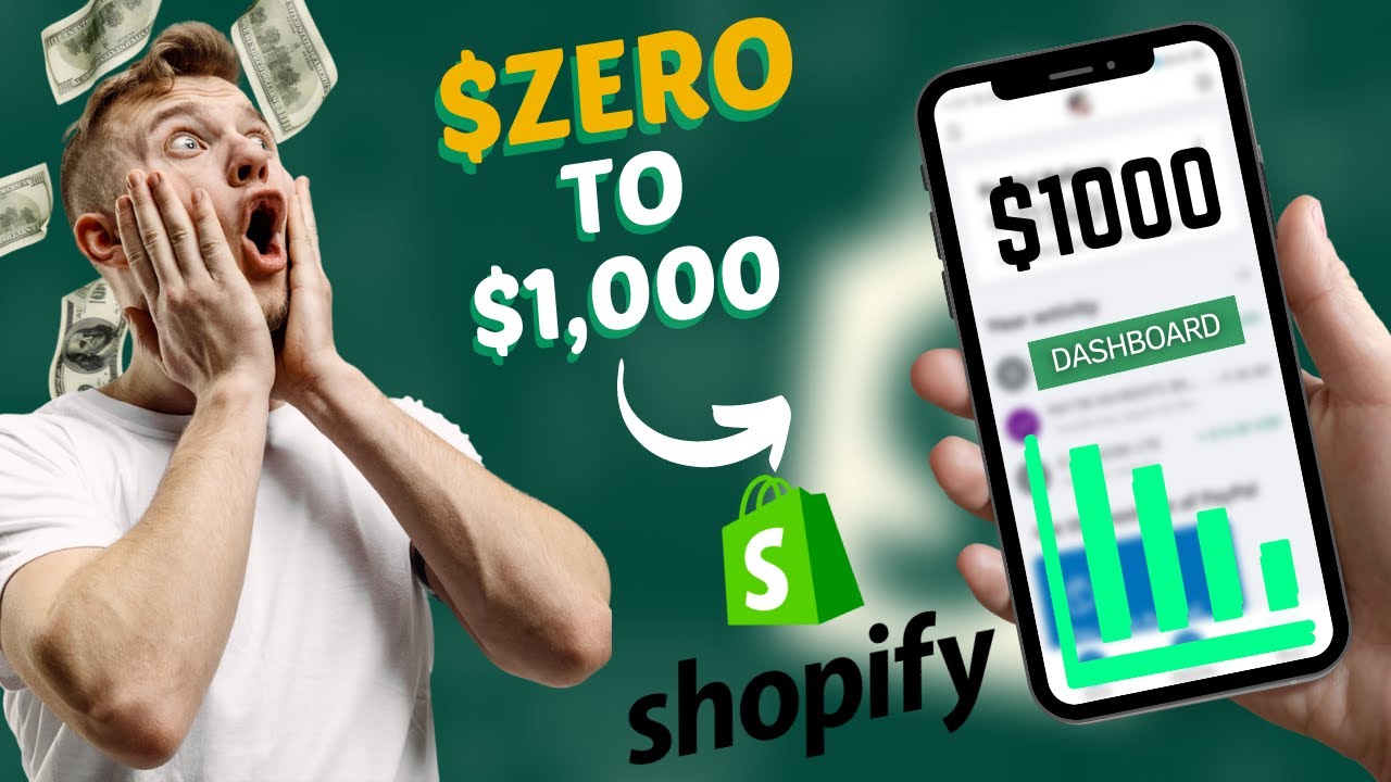 SHOPIFY NEW STORE FROM 0 TO $1,000 A DAY STEP-BY-STEP FREE YOUTUBE ...