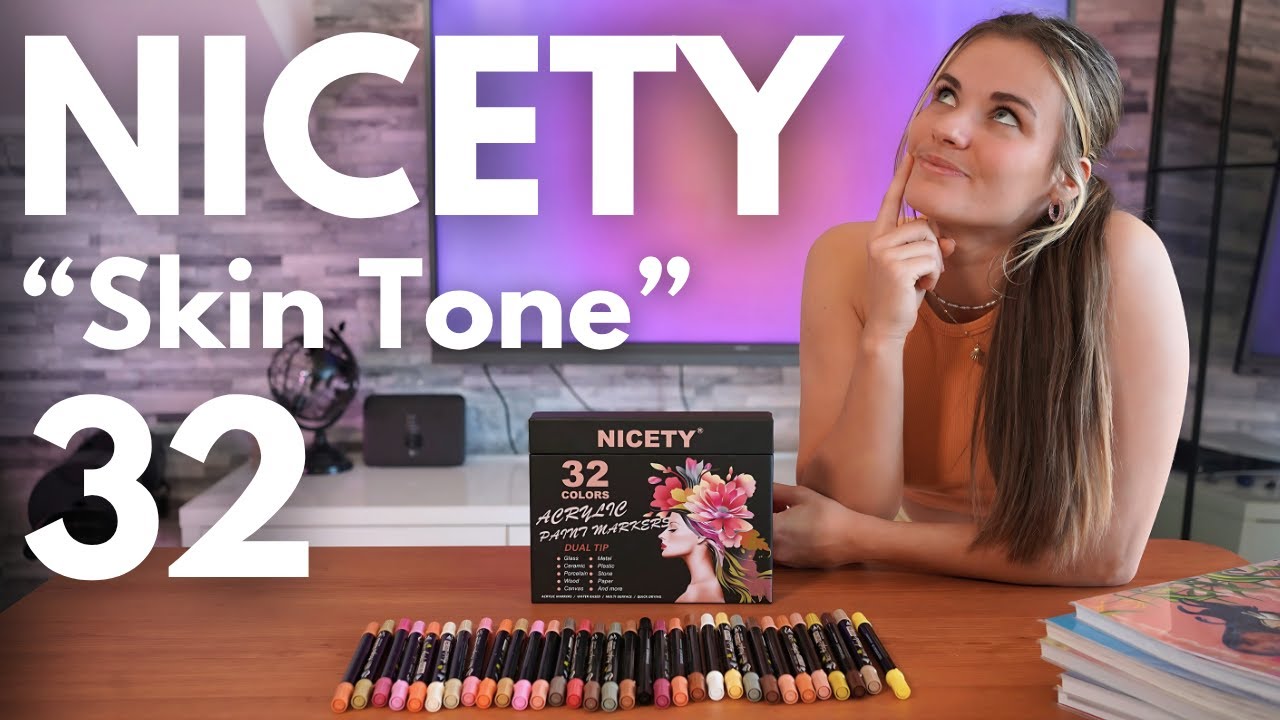 Feutres Acryliques Brush Skin Tone 32 NICETY | Coloriages Mystères | Test & Avis