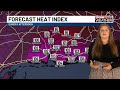 Hot, humid conditions remain locked in across region through Sunday