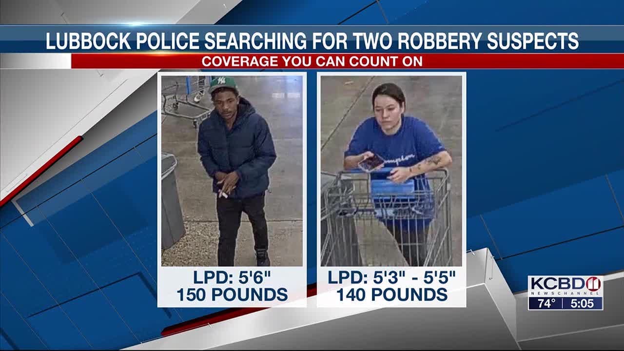 Lubbock police searching for robbery suspects - YouTube