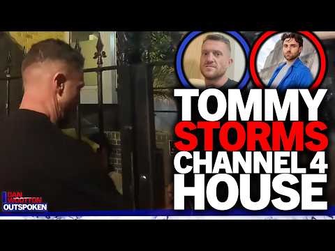 "FOUND HIM!" Tommy Robinson storms house of Channel 4 star locked inside over Dispatches hit job