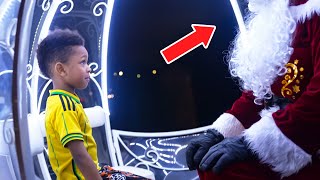 SANTA CAME TO SEE THIAGO... HE'S BEEN NAUGHTY RECENTLY!