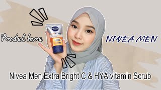 Nivea Men Extra Bright C & Hya Vitamin Scrub Skincare Cowo Untuk Mencerahkan Dan Mengencangkan