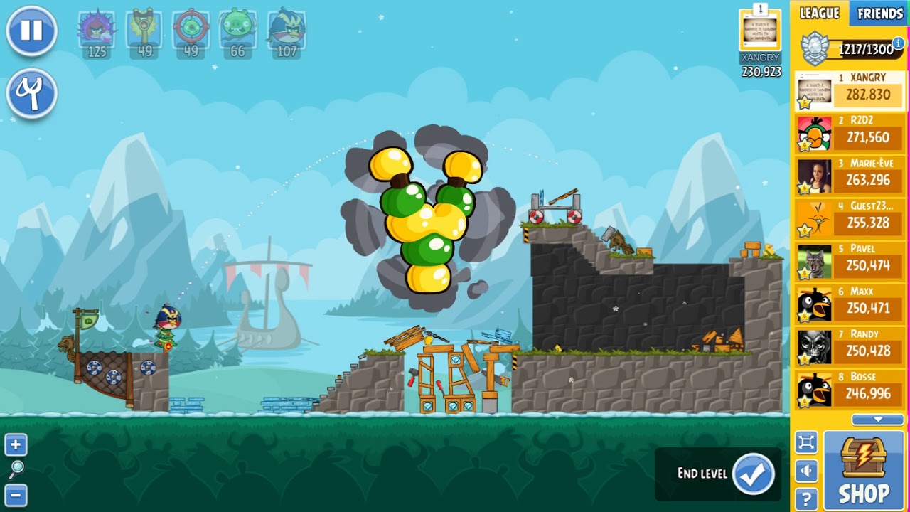 Angry Birds Friends Tournament 311-C Level 4 POWER UP Walkthrough