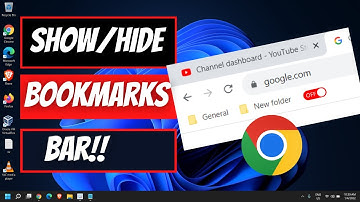 Google Chrome : Show or Hide Bookmarks Bar Easily