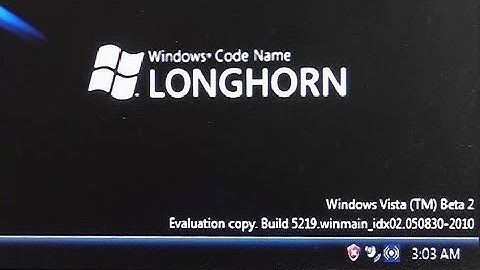 Installation of Windows Longhorn [Build 5219 Beta 2]