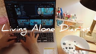 Living Alone Diaries | Cold outside spending holiday at home 🌷
