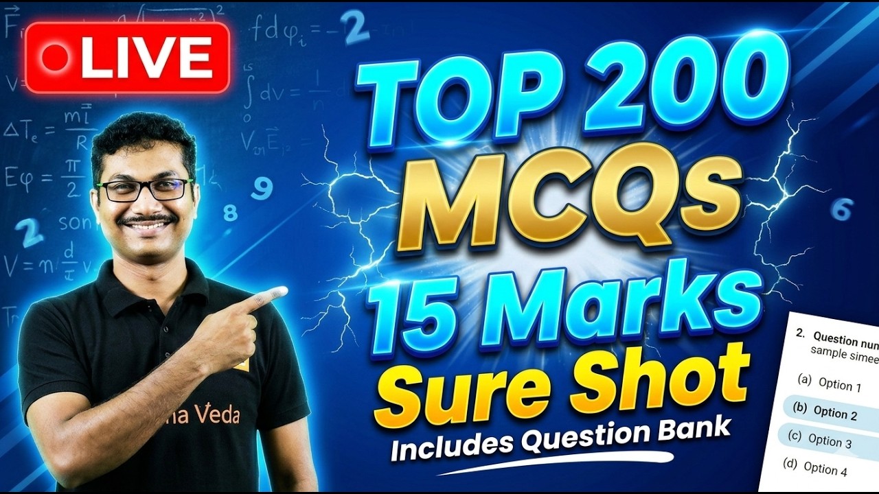 🔥 Top 200 MCQs for 2nd PUC Physics Boards Exams 2026 | 15 Marks Sure Shot 💯🚀