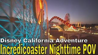 2019 Incredicoaster Nighttime Front Seat Pov - Disney California Adventure 1080P Hd