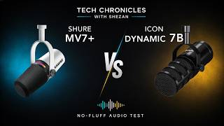 The Smart Shure vs The SM7B Inspiration: MV7+ vs Icon Dynamic 7B