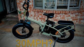 Victrip/Wildeway 750w 48v 32ah Ebike Top Speed test!