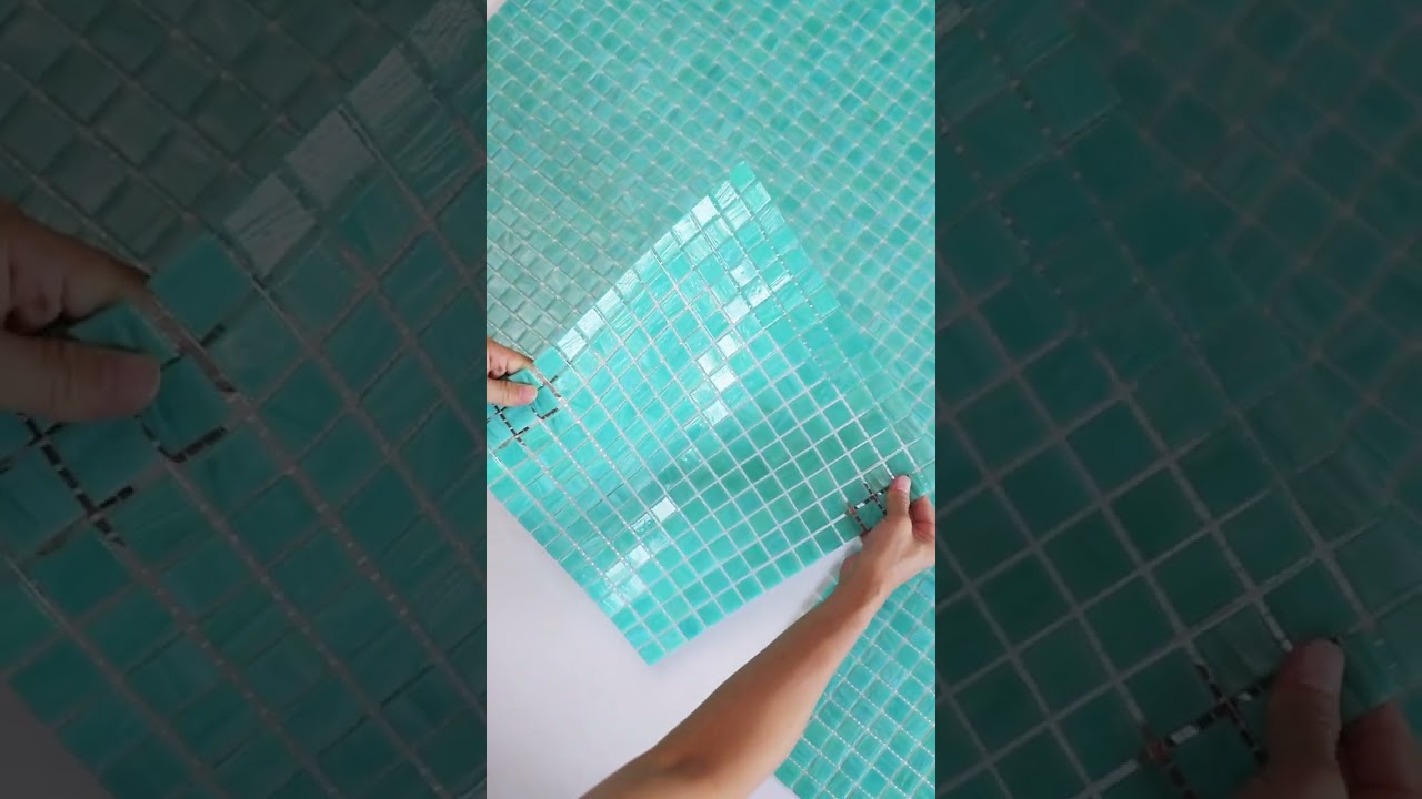 20mm Blue-Green Glass Mosaic Tiles | Refreshing Design Ideas & Inspiration