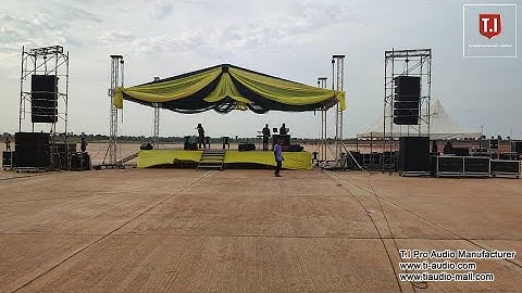 LA-212 three way dual 12 inch line array in Nigeria. Opening of Anambra airport