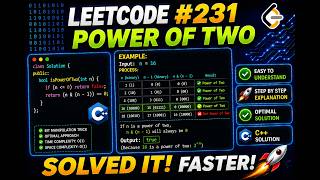 LeetCode 231 - Power of Two Explained in C++ 🚀