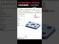 Linear Pattern & Fillets in Solidworks #tutorial #solidworks #shorts