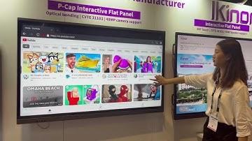 Ikinor PCAP touch interactive flat panel for optical bonding.