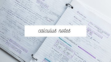 calculus notes flip through