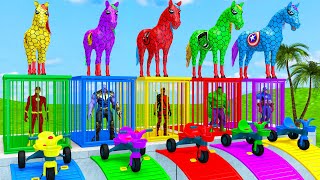 Long Slide Game With Cow Elephant Gorilla Hippopotamus Tiger - 3d Animal Game - Funny 3d Animals screenshot 3