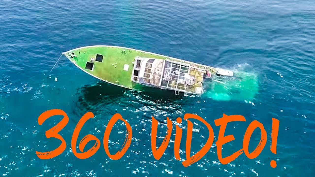 360* video of SINKING SHIP! SV Delos sailing