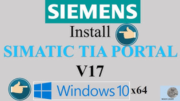 How to install SIMATIC TIA PORTAL V17 in Windows10x64bit (short clip)