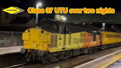 Colas 37057 with UTU train at Keyham Station - 19/11/25 & 20/11/25 #colasrail #class37 