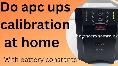 apc ups battery calibration procedure|tutorial|battery constants list 2023