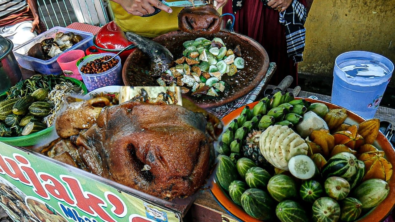 PAKAI CINGUR SAPI SEPORSI CUMA 10.000!! RUJAK'E MBAK NDUT PALING TERKENAL DI LAMONGAN
