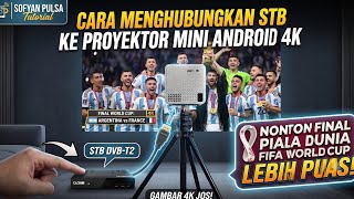 Cara Pasang Set Top Box ke Proyektor Mini Android