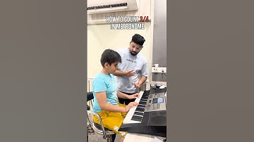 Learning 3/4 time signature with Bollywood song 🎶 #tunecraftmusicschool #pianolesson