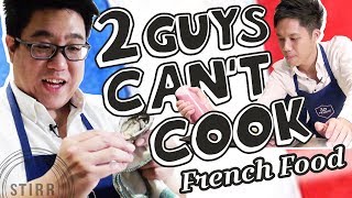 2 Guys Cant Cook: French Food (Fresh Shucked Oysters & Avocado Salad)