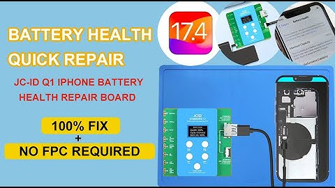 How to Use JC-ID Q1 iPhone Battery Health Repair Board?