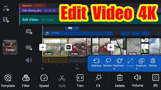 Hướng dẫn lồng nhạc - Edit Video 4K bằng Điện thoại - App VN Video Editor.
