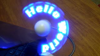 Unboxing and review of Programmable USB LED Fan from BangGood