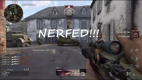 KAR98K NERF! New Weapon Tuning and Balance Updates Live on Call of Duty WWII (RIP Kar98)