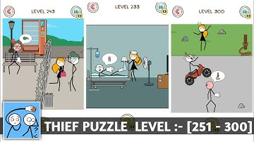THIEF PUZZLE level :- [251 - 300] | Android Funny Puzzle Gameplay