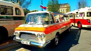 Парад ретроавтомобилей в Санкт-Петербурге. Автобусы. Часть 1. #ретроавто
