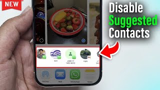 How To Disable Suggested Contacts When Sharing On iPhone