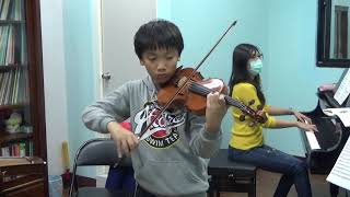 20200211 昱嘉 小提琴練習 ─ Beriot Violin Concerto No.9 Mov.I (百分音樂學苑 ─ 台南 音樂教室)
