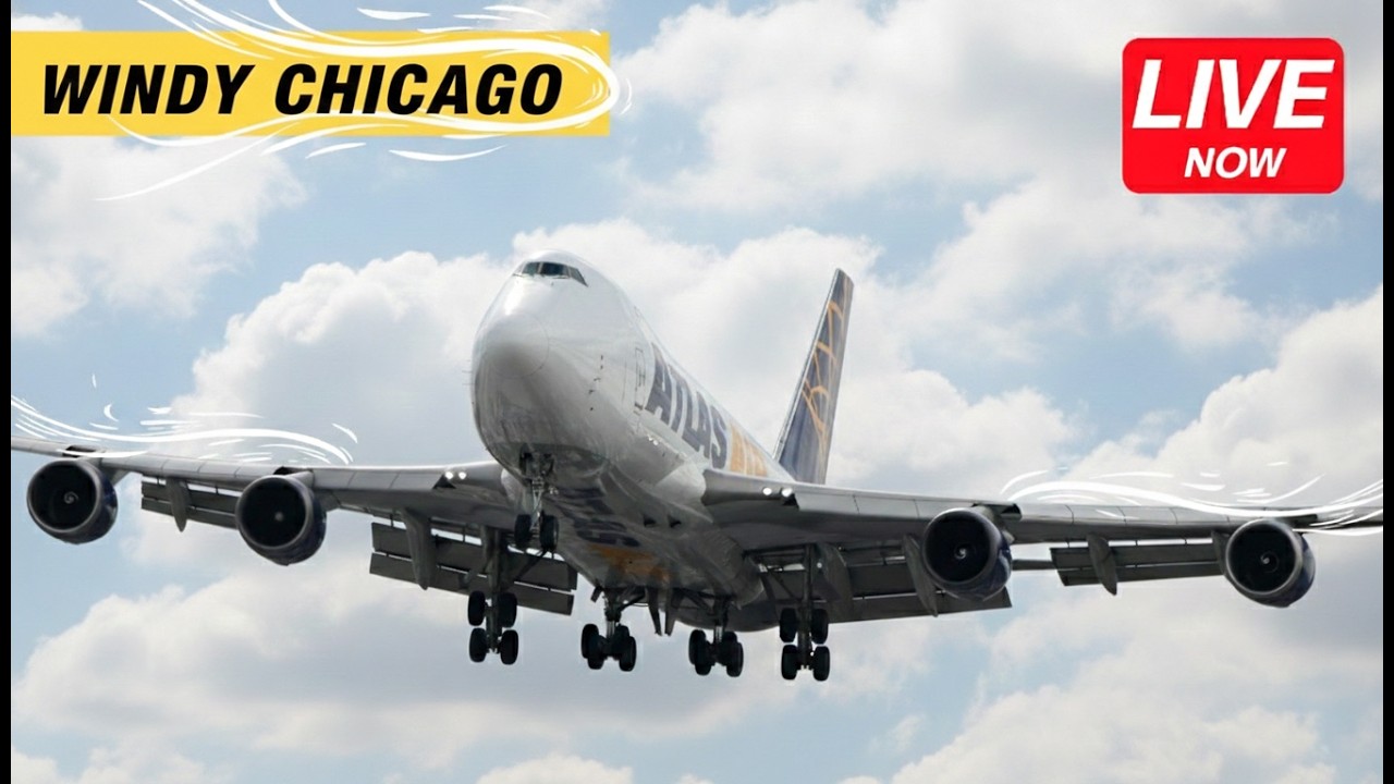 🔴 LIVE: CROSSWIND ARRIVALS @ Chicago O’Hare (ORD) Plane Spotting ✈️