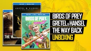 Birds of Prey, Gretel and Hansel & The Way Back: Unboxing (Blu-ray)