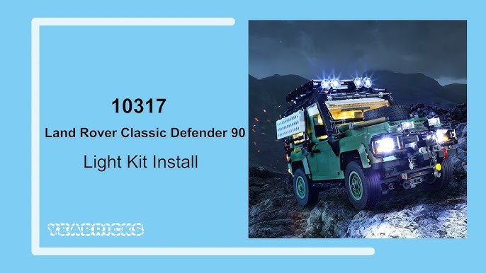 BriksMax Light Kit For Lego Land Rover Classic Defender 90 10317 