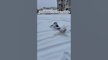 $2500 4 FT Long #RC #Snowmobile #launch #fast #winter #toy #crazy #speed #cool #tech #3dprinted #3d
