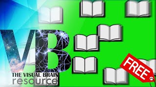 Merging/Disappearing Books Green Screen FREE Resource