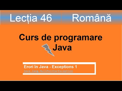 Curs de programare Java | Lectia 46 | Exceptions 1 - YouTube