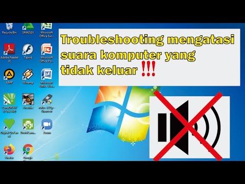 Cara mengatasi suara pada komputer/pc  yang tidak keluar