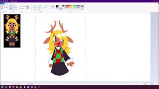 noelle holiday mspaint lasso tool speedpaint (deltarune)