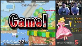 Friday Night Turnip #4 - TSOB | Salchichas (Marth) vs. Amino | mikeHAZE (Fox) - Winners Quarters screenshot 3